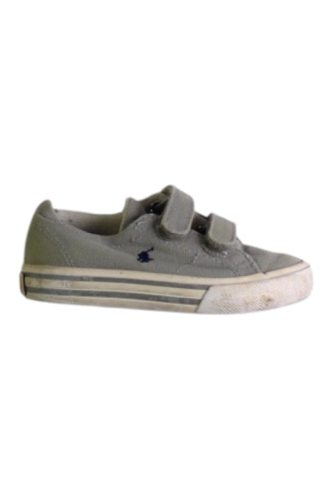 A Grey Sneakers from Polo Ralph Lauren in size 18-24M for boy. (Front View)