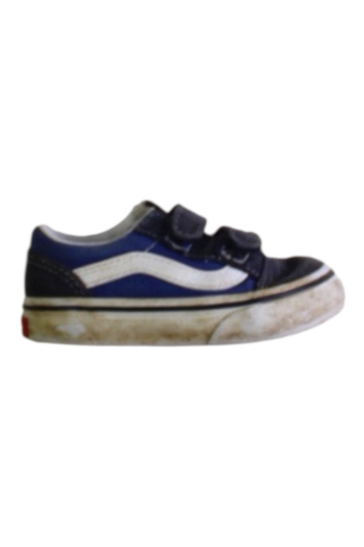 A Blue Sneakers from Vans in size 12-18M for boy. (Front View)