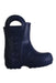 A Navy Rain Boots from Crocs in size 12-18M for neutral. (Front View)