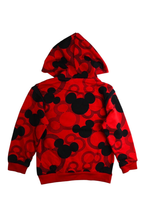 A Red Hooded Sweatshirts from Adidas in size 4T for boy. (Back View)