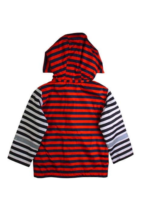 A Red Rain Jackets from Marimekko in size 3T for boy. (Back View)