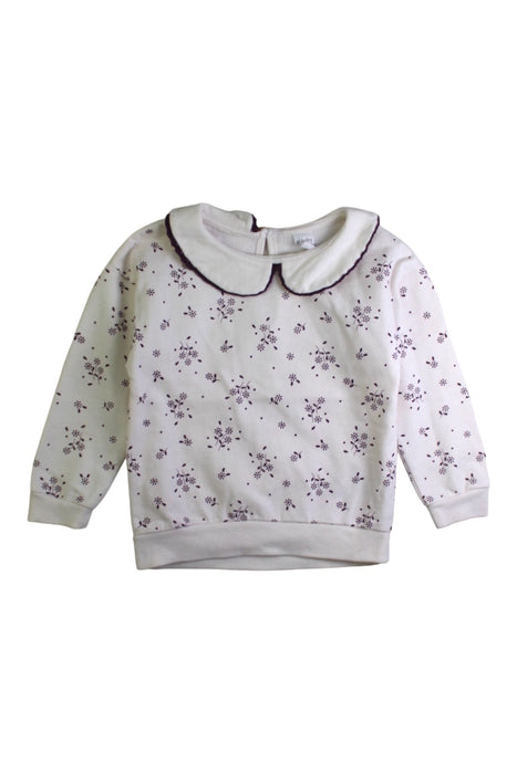 A White Sweatshirts from Petit Lem in size 18-24M for girl. (Front View)