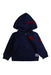 A Navy Zippered Sweatshirts from Roots in size 18-24M for boy. (Front View)