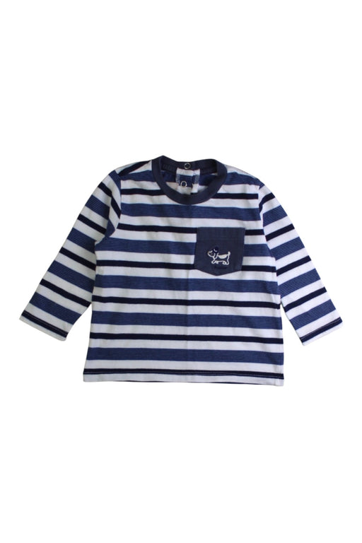 A Navy Long Sleeve T Shirts from Chicco in size 6-12M for boy. (Front View)