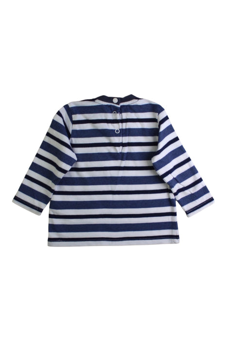 A Navy Long Sleeve T Shirts from Chicco in size 6-12M for boy. (Back View)