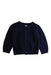 A Navy Cardigans from Petit Bateau in size 12-18M for girl. (Front View)