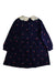 A Navy Long Sleeve Dresses from Jojo Maman Bébé in size 3T for girl. (Back View)