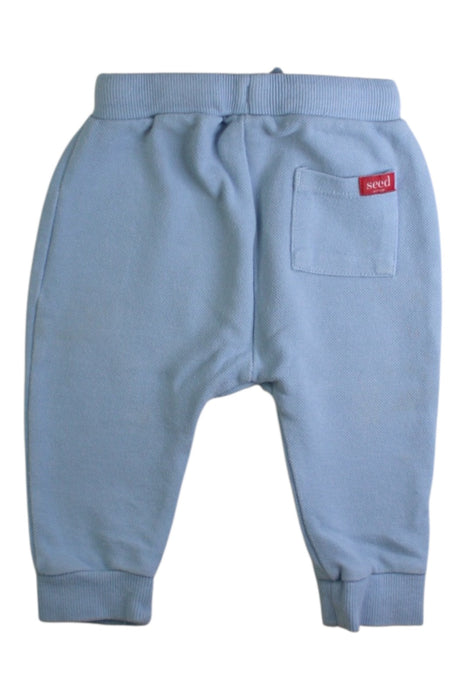 A Blue Sweatpants from Seed in size 6-12M for boy. (Back View)