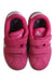 A Pink Sneakers from Adidas in size 3T for girl. (Back View)
