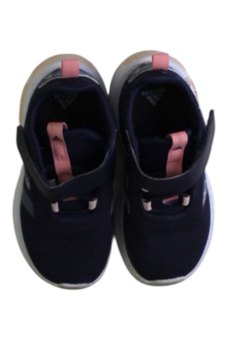 A Black Sneakers from Adidas in size 3T for girl. (Back View)