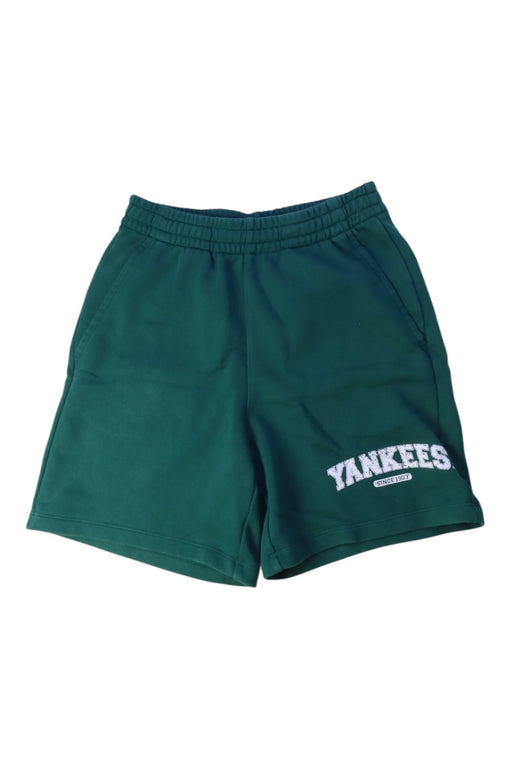 A Green Shorts from MLB in size 14Y for boy. (Front View)