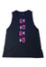 A Black Sleeveless T Shirts from Under Armour in size 14Y for girl. (Front View)