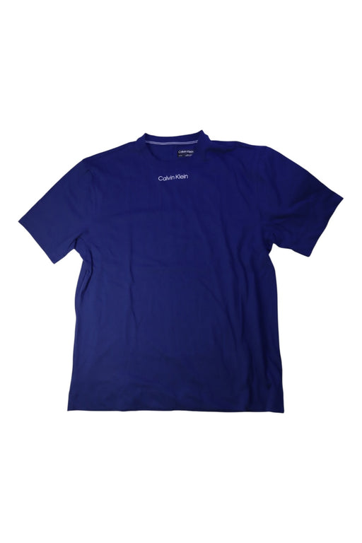 A Blue Short Sleeve T Shirts from Calvin Klein in size 14Y for boy. (Front View)