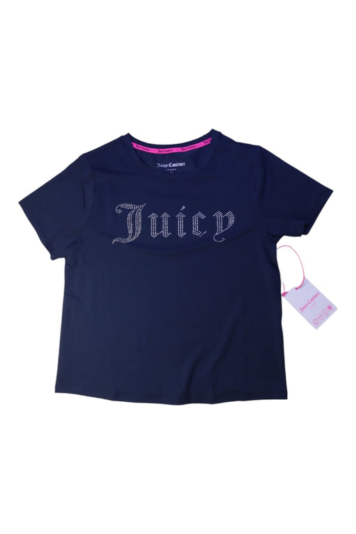 A Navy Short Sleeve T Shirts from Juicy Couture in size 14Y for girl. (Front View)