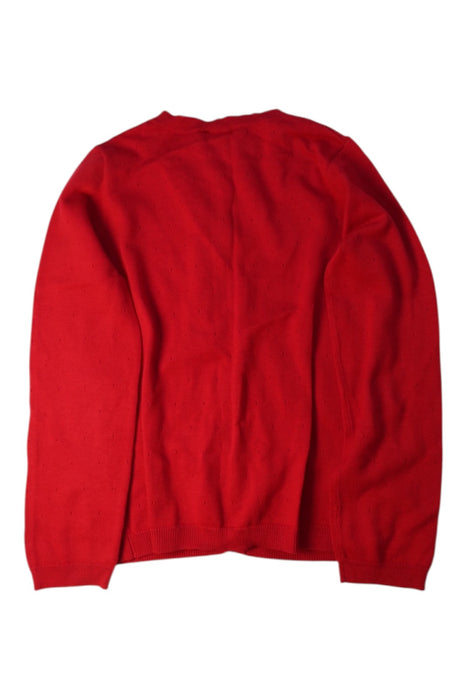 A Red Cardigans from Jacadi in size 10Y for girl. (Back View)