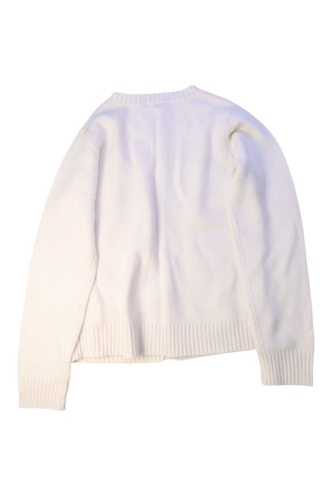 A White Cardigans from Jacadi in size 10Y for girl. (Back View)