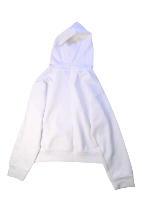 A White Hooded Sweatshirts from Tommy Hilfiger in size 12Y for girl. (Back View)