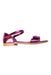 A Pink Sandals from Jacadi in size 9Y for girl. (Front View)