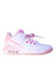A White Sneakers from Air Jordan in size 11Y for girl. (Front View)