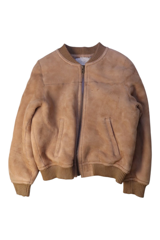 A Brown Lightweight Jackets from Yves Salomon in size 8Y for neutral. (Front View)