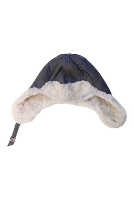 A Navy Winter Hats from Petit Nord in size 10Y for neutral. (Front View)