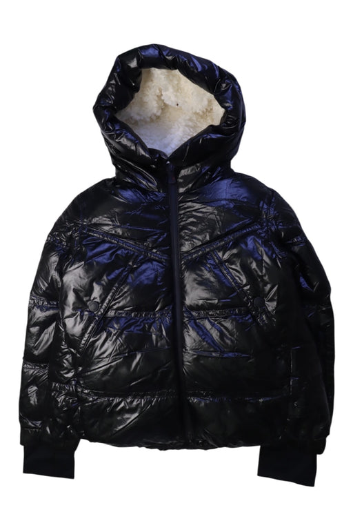 A Black Puffer/Quilted Jackets from Moncler in size 10Y for neutral. (Front View)