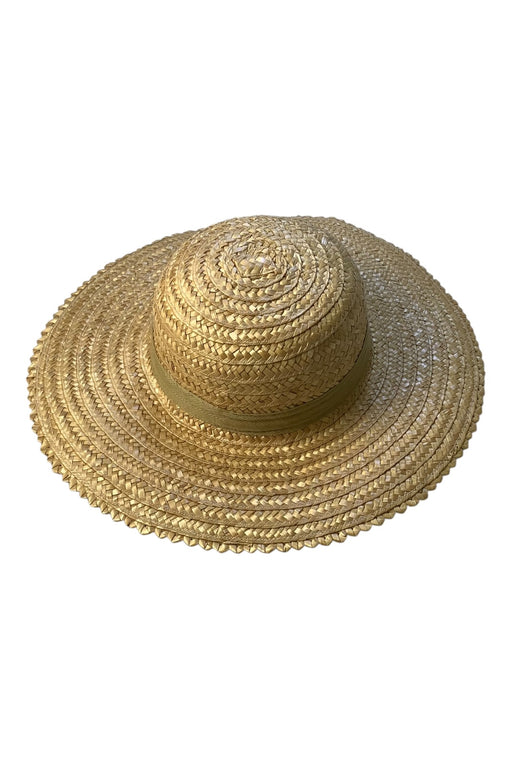 A Beige Sun Hats from Bebe Organic in size 14Y for girl. (Front View)