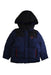 A Blue Puffer/Quilted Jackets from Ferrari in size 5T for boy. (Front View)