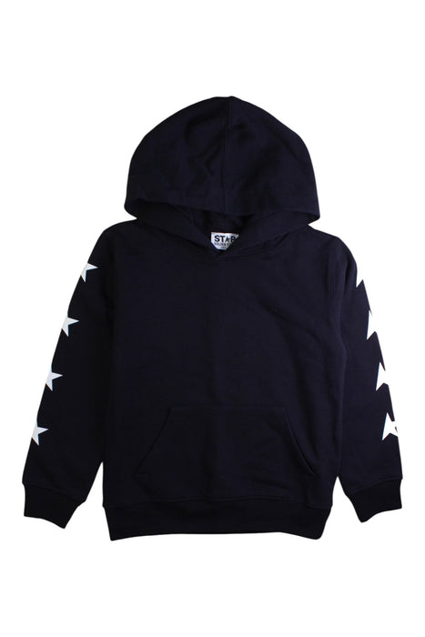 A Black Hooded Sweatshirts from Golden Goose in size 6T for boy. (Front View)