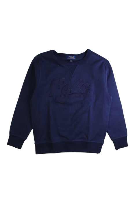 A Navy Crewneck Sweatshirts from Polo Ralph Lauren in size 6T for boy. (Front View)