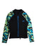 A Black Rash Guards from Speedo in size 6T for girl. (Front View)