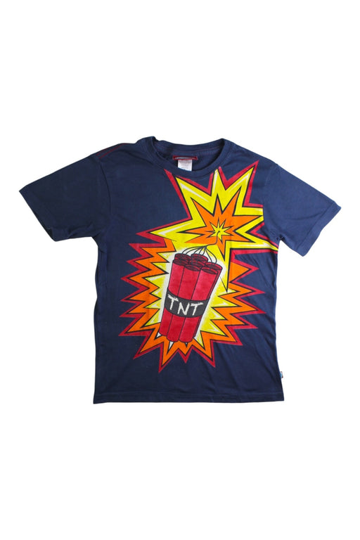 A Navy Short Sleeve T Shirts from City Threads in size 6T for boy. (Front View)