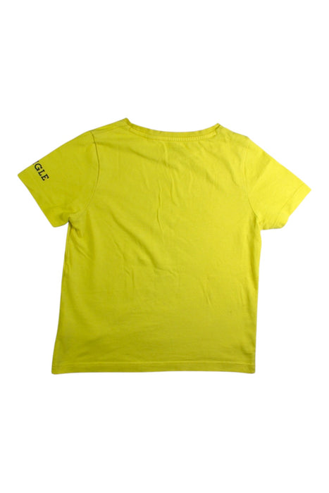 A Yellow Short Sleeve T Shirts from Aigle in size 6T for boy. (Back View)