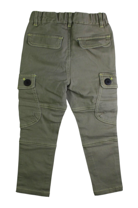 A Green Casual Pants from earth music&ecology in size 4T for boy. (Back View)