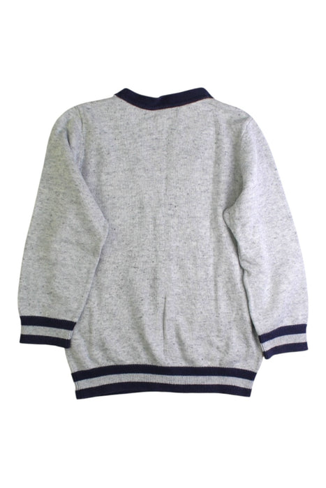 A Grey Cardigans from Seed in size 2T for boy. (Back View)