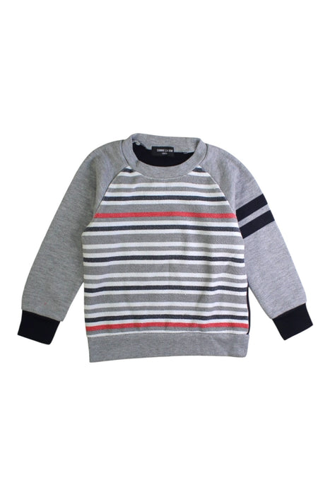 A Grey Crewneck Sweatshirts from Comme Ca Ism in size 3T for boy. (Front View)