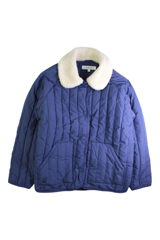 A Blue Puffer/Quilted Jackets from Liewood in size 10Y for neutral. (Front View)