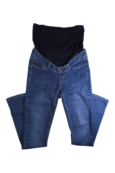 A Blue Jeans from Seraphine in size Maternity-L for maternity. (Front View)