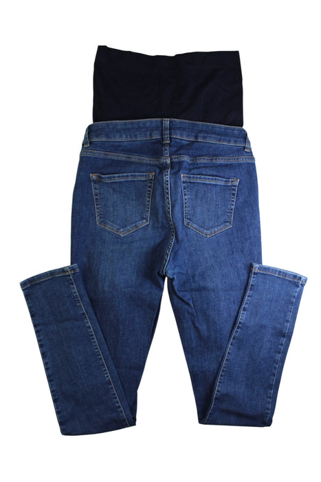 A Blue Jeans from Seraphine in size Maternity-L for maternity. (Back View)