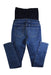 A Blue Jeans from Seraphine in size Maternity-L for maternity. (Back View)