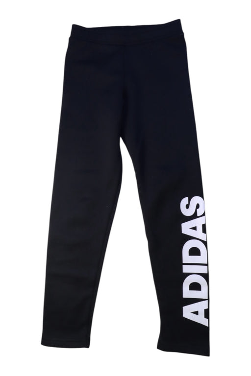 A Black Leggings from Adidas in size 8Y for boy. (Front View)