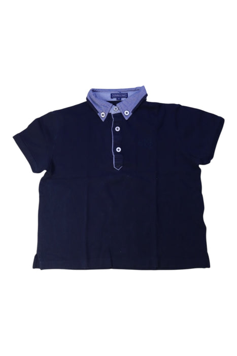 A Navy Short Sleeve Polos from Nicholas & Bears in size 6T for boy. (Front View)