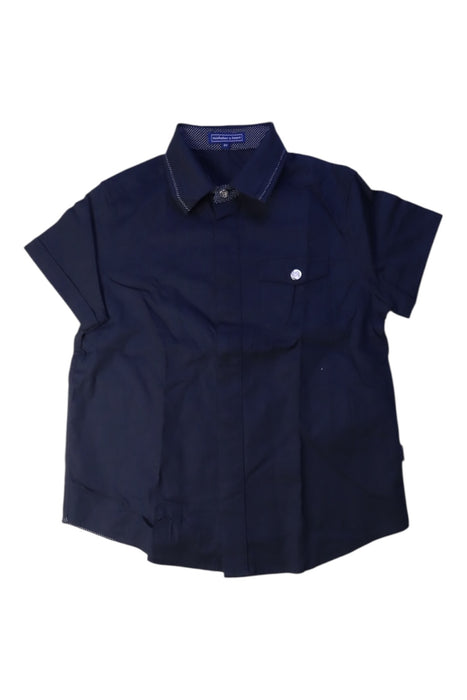 A Navy Short Sleeve Shirts from Nicholas & Bears in size 6T for boy. (Front View)