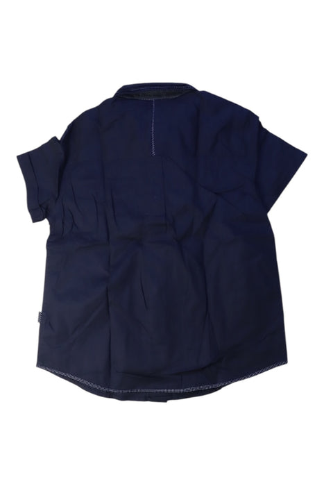 A Navy Short Sleeve Shirts from Nicholas & Bears in size 6T for boy. (Back View)