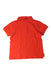 A Red Short Sleeve Polos from Lacoste in size 4T for boy. (Back View)