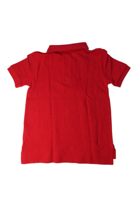 A Red Short Sleeve Polos from Polo Ralph Lauren in size 5T for boy. (Back View)