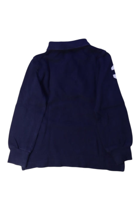 A Navy Long Sleeve Polos from Polo Ralph Lauren in size 3T for boy. (Back View)
