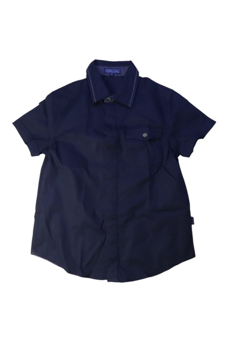 A Navy Short Sleeve Shirts from Nicholas & Bears in size 8Y for boy. (Front View)