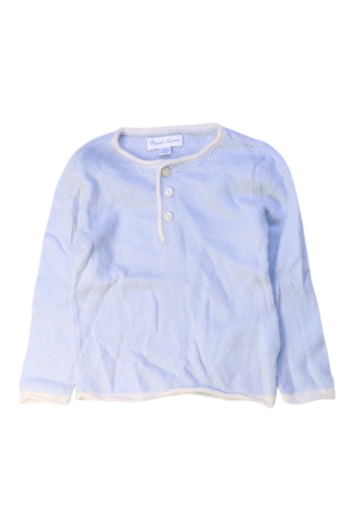 A Blue Long Sleeve Shirts from Ralph Lauren in size 6-12M for boy. (Front View)