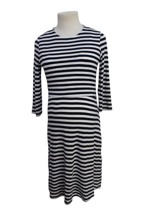 A Black Long Sleeve Dresses from Seraphine in size Maternity-M for maternity. (Front View)